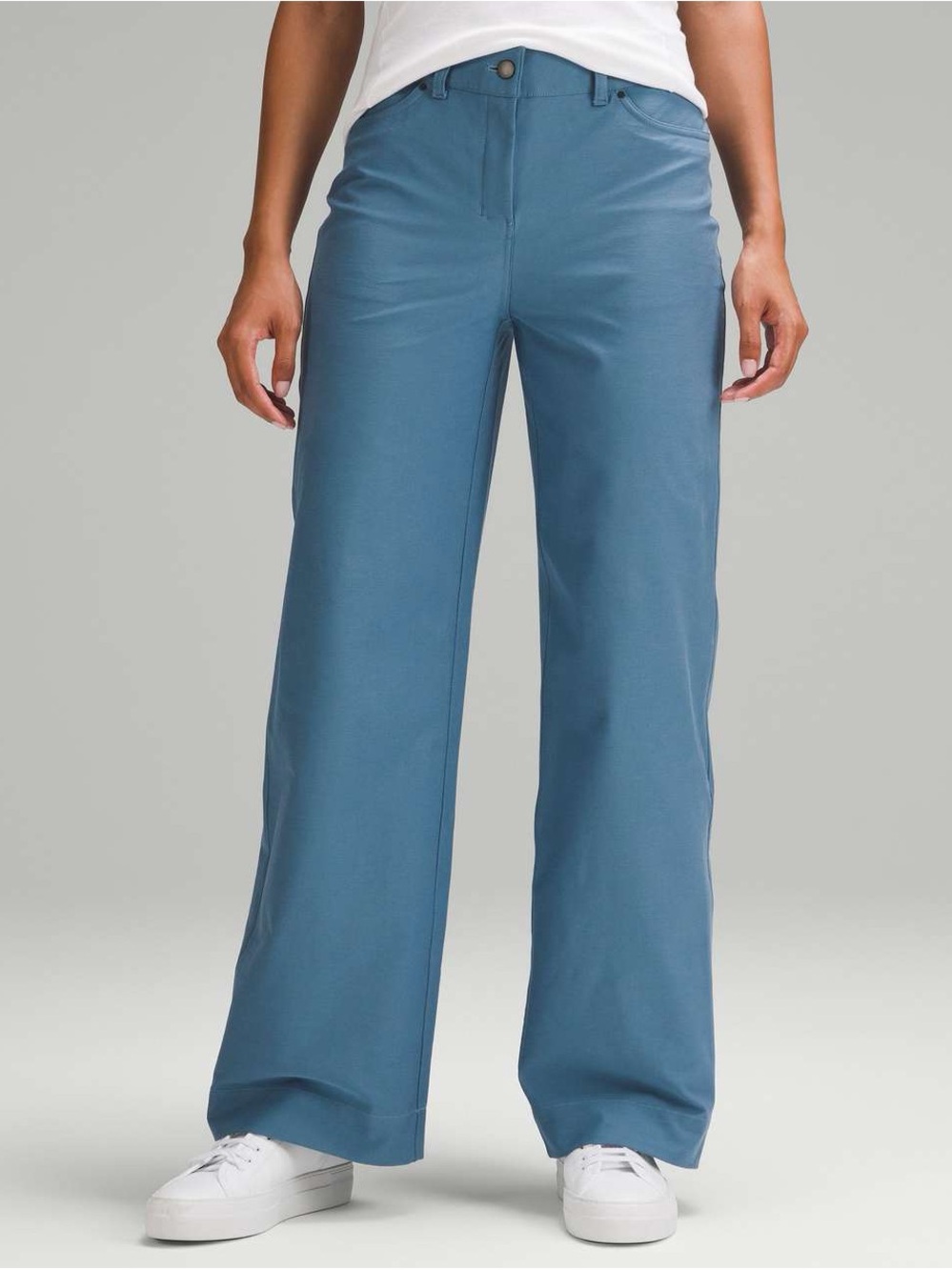 lululemon athletica Wide-Leg Pants in Slate Blue